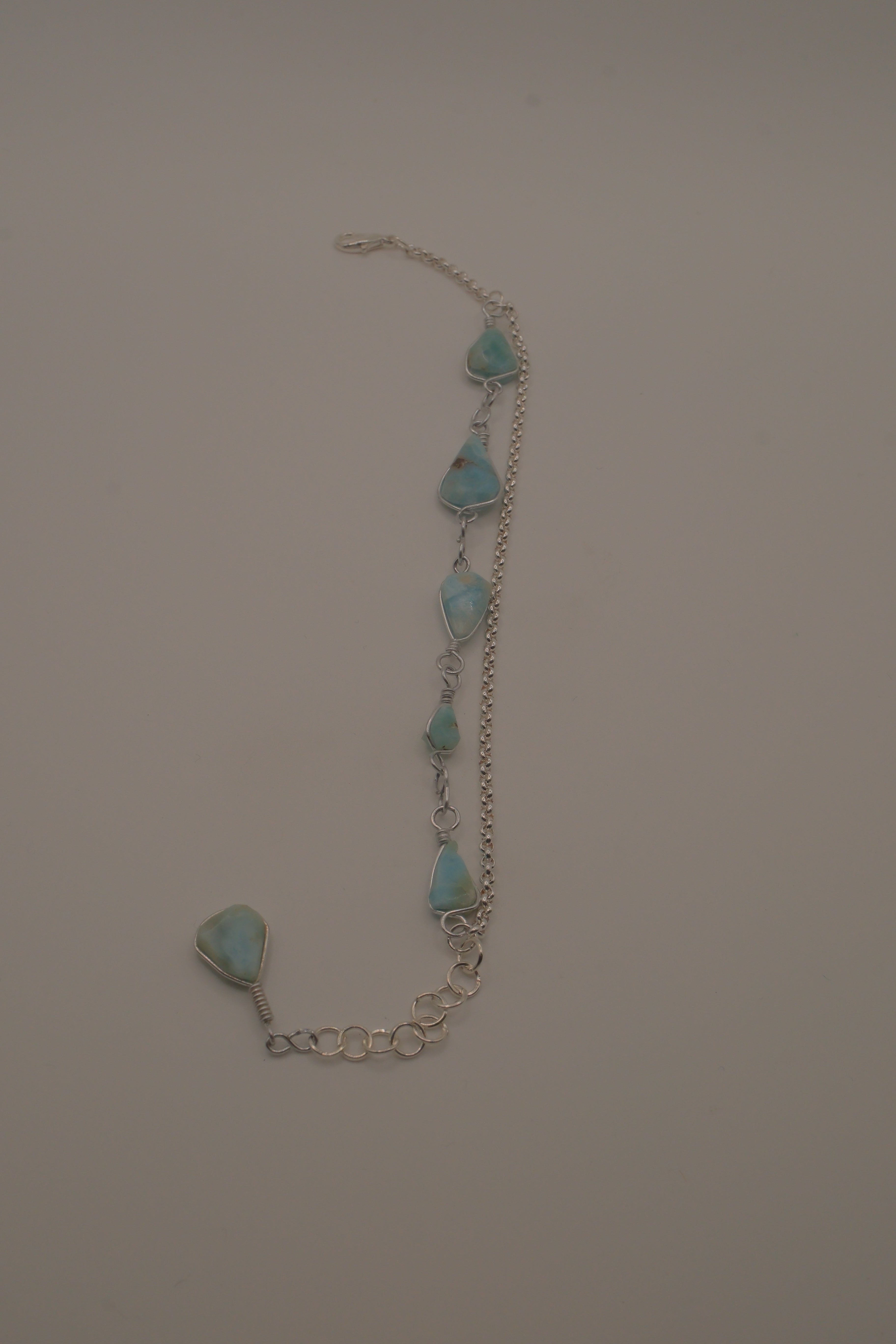 Reworked Larimar bracelet