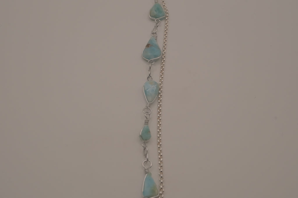 Reworked Larimar bracelet