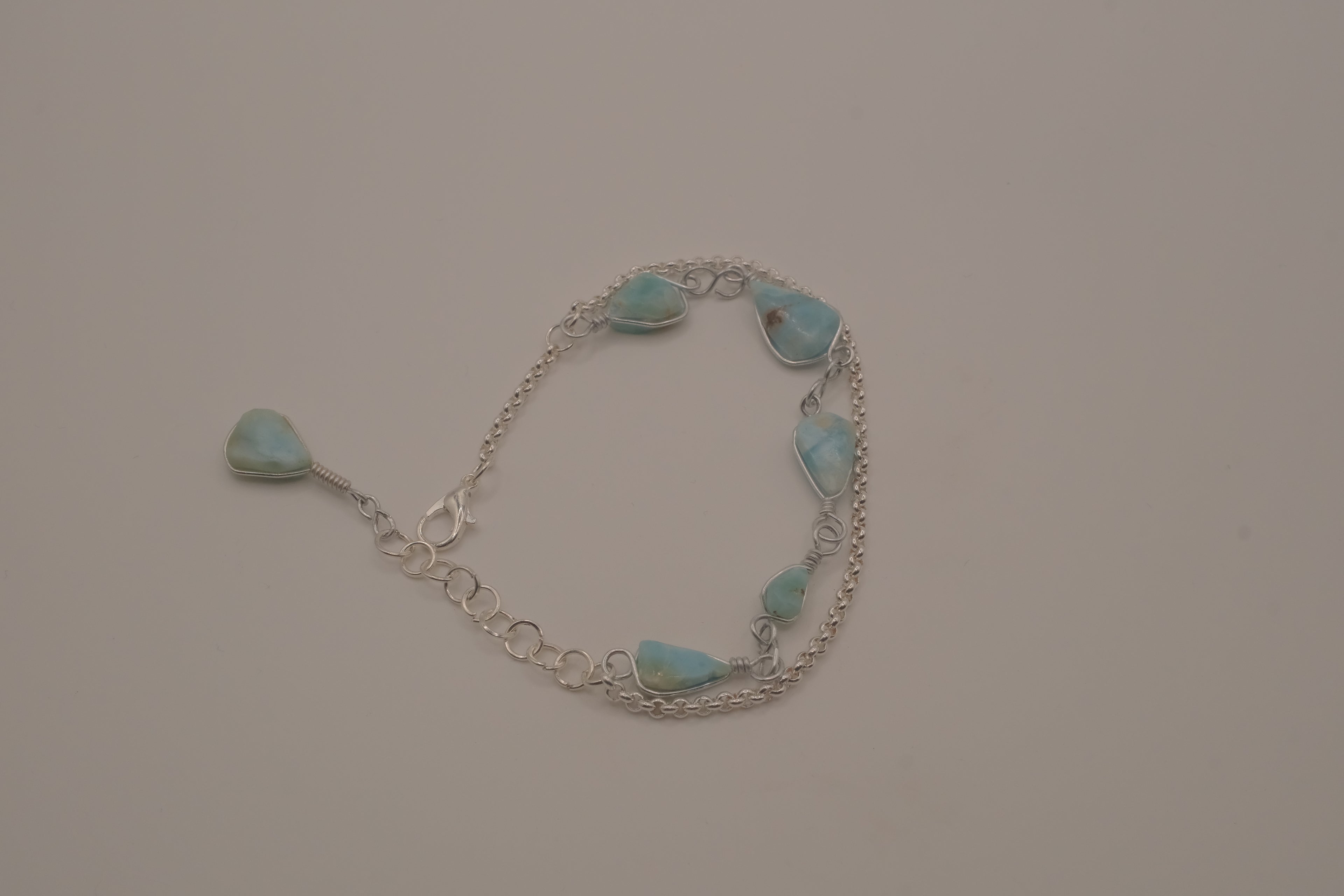 Reworked Larimar bracelet
