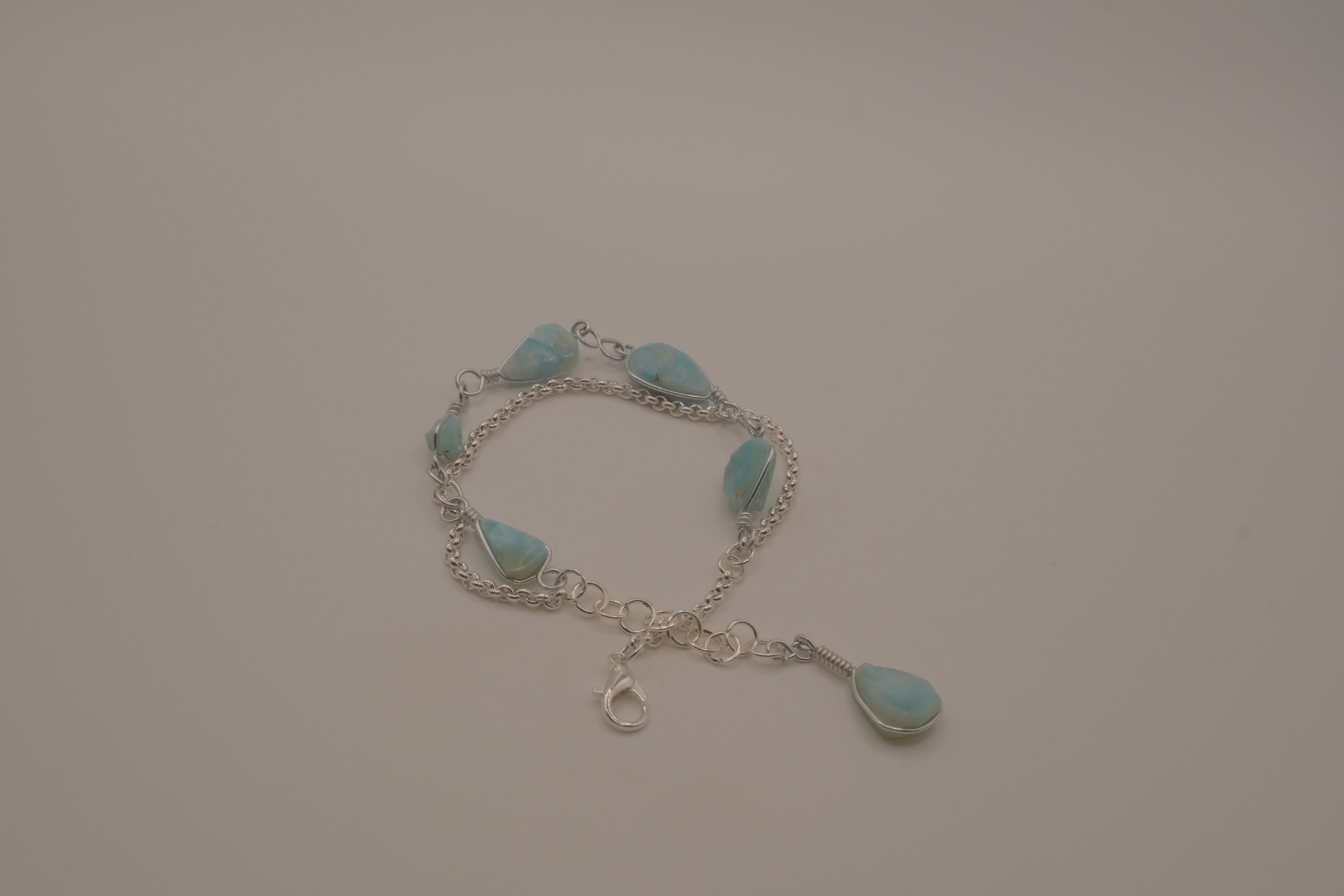 Reworked Larimar bracelet