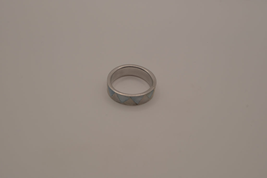 Pearl and Abalone inlay ring