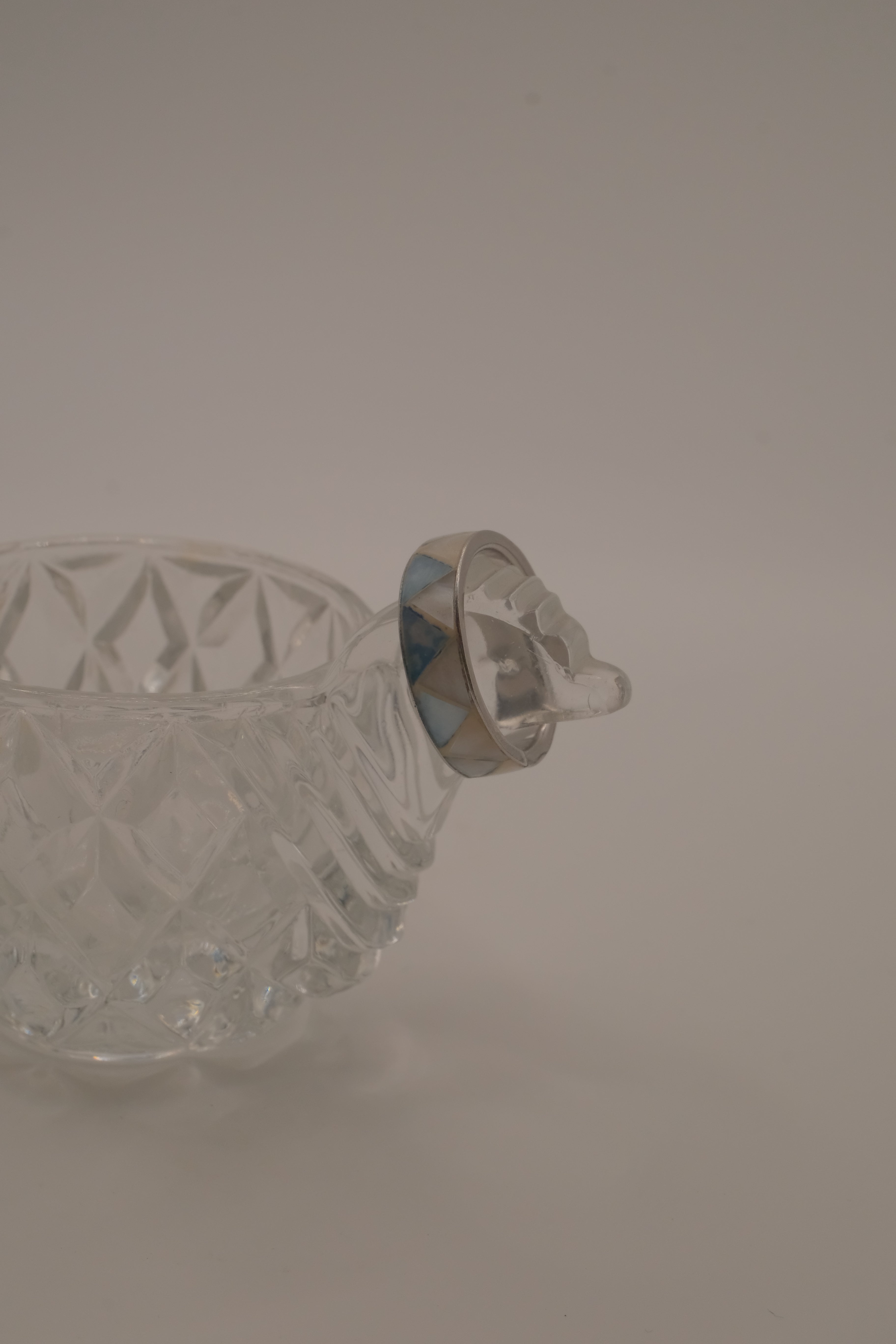 Pearl and Abalone inlay ring