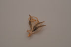 Vintage Spanish Toledo Damascene sword plant brooch