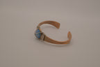 Vintage Blue Opal copper cuff bracelet