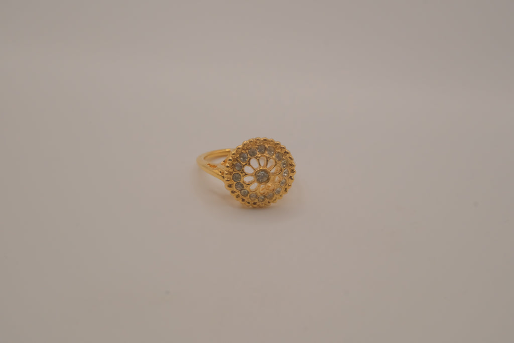 Vintage gold statement ring