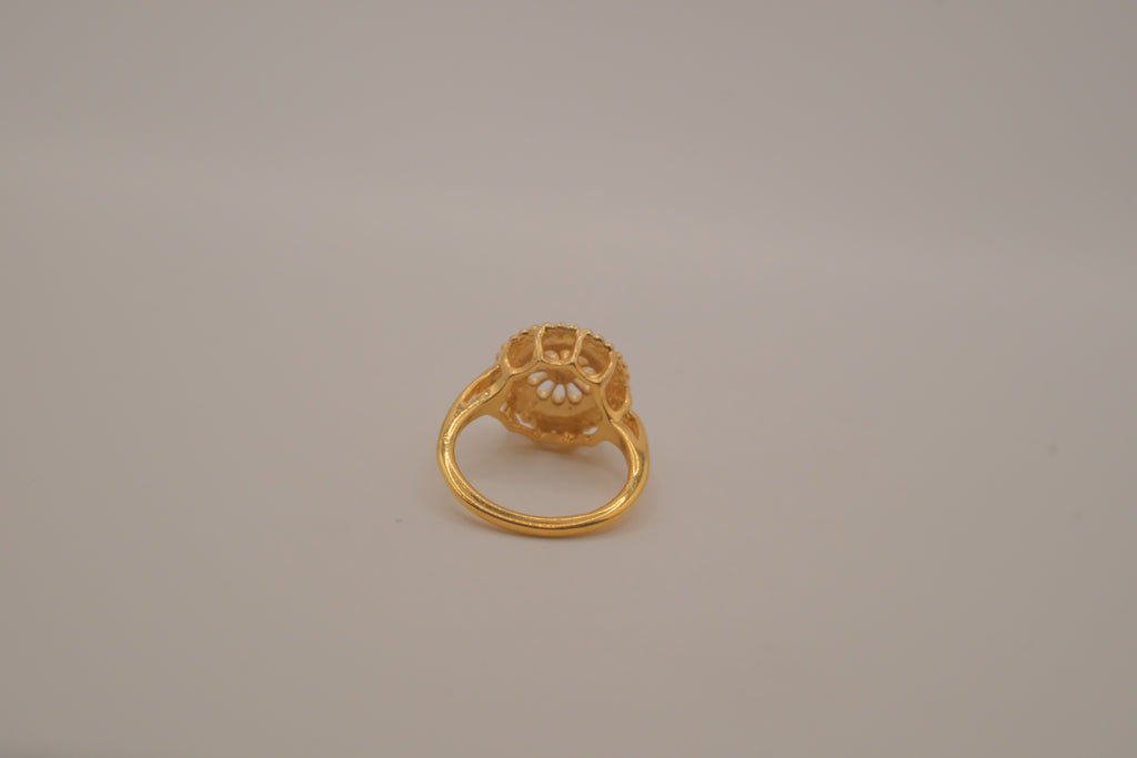 Vintage gold statement ring
