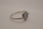 Sleek bezel frame bangle bracelet watch
