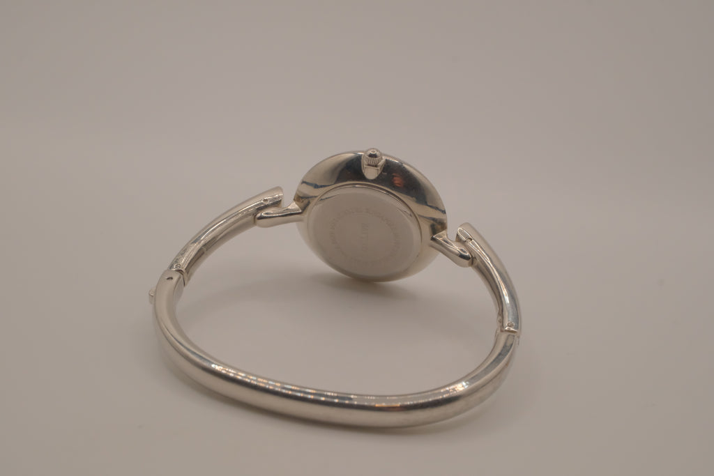 Sleek bezel frame bangle bracelet watch