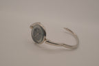 Sleek bezel frame bangle bracelet watch