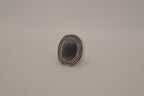 Vintage oval hematite statement ring