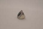 Vintage oval hematite statement ring