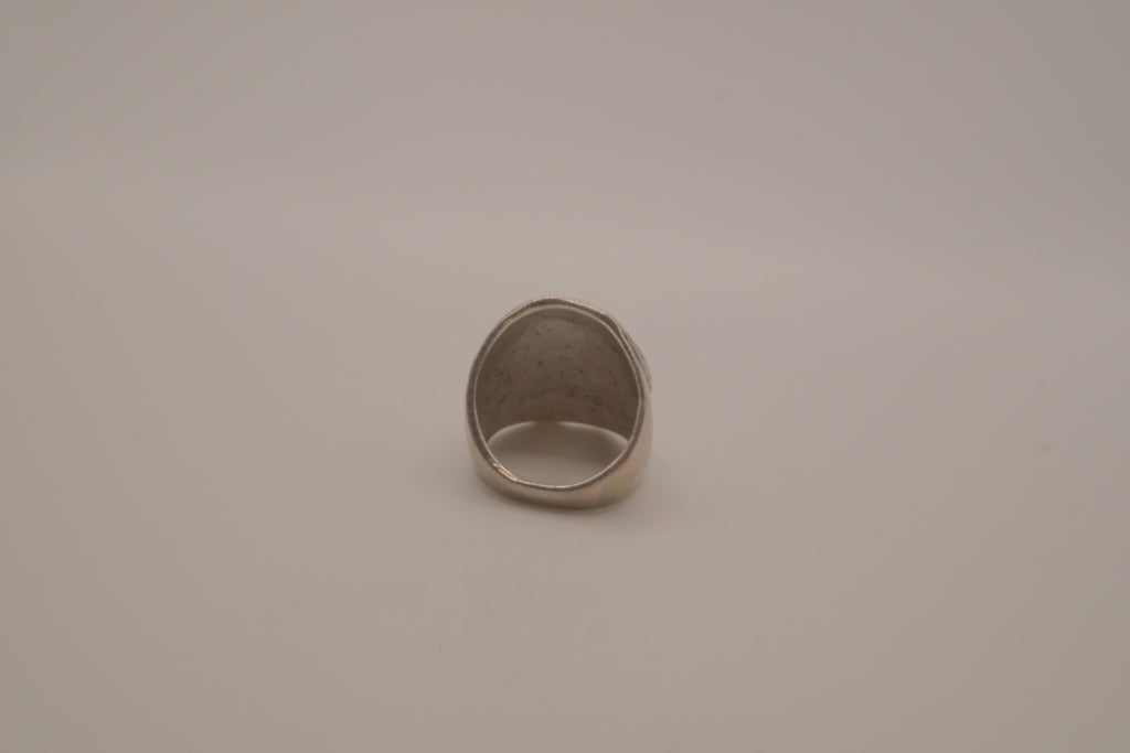 Vintage oval hematite statement ring