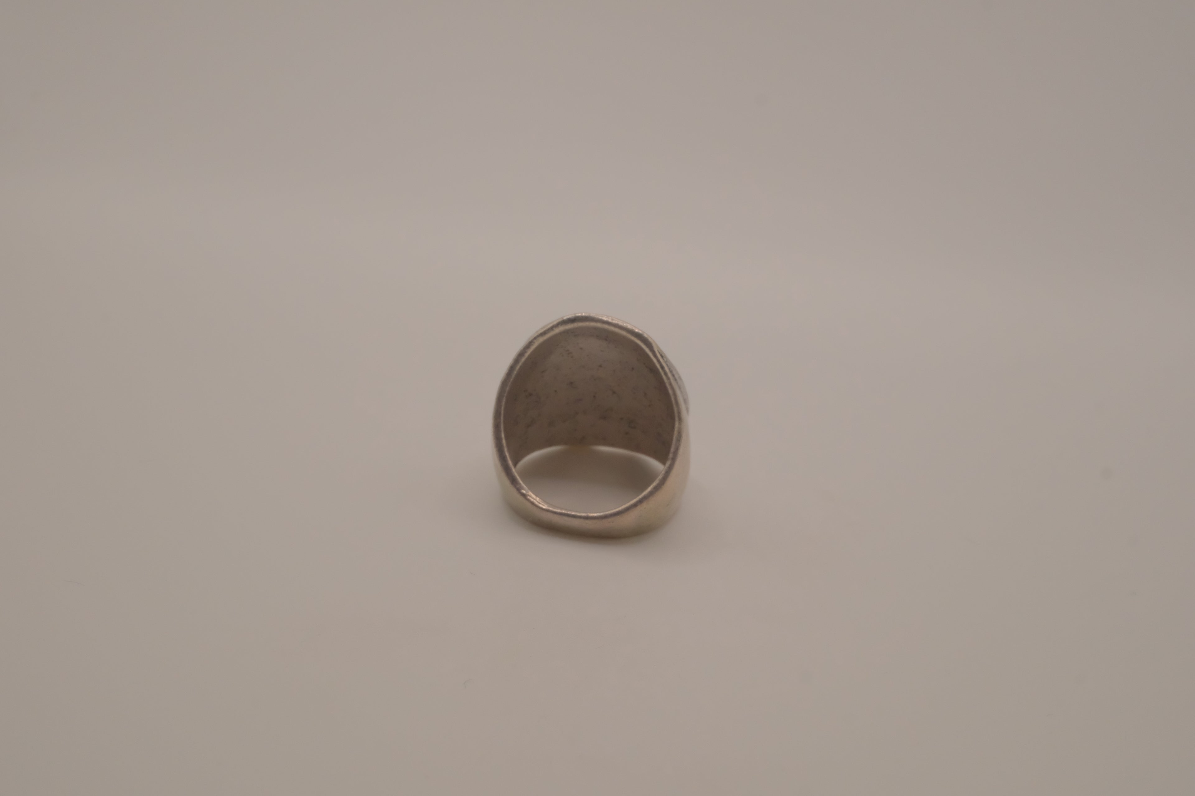 Vintage oval hematite statement ring