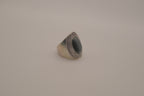 Vintage oval hematite statement ring
