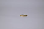 18K Gold Plated Ring with Rhinestones
