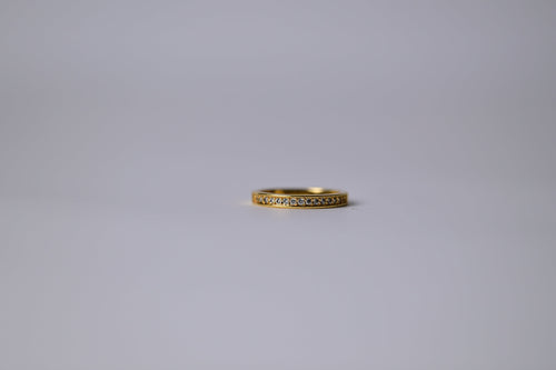 18K Gold Plated Ring with Rhinestones