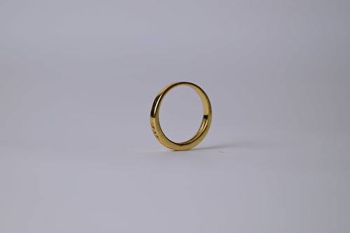 18K Gold Plated Ring with Rhinestones
