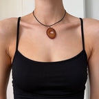 Reworked Agate Cord Necklace