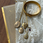 Vintage Gold-Filled "E" Locket Necklace