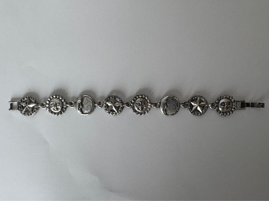 Vintage celestial link bracelet