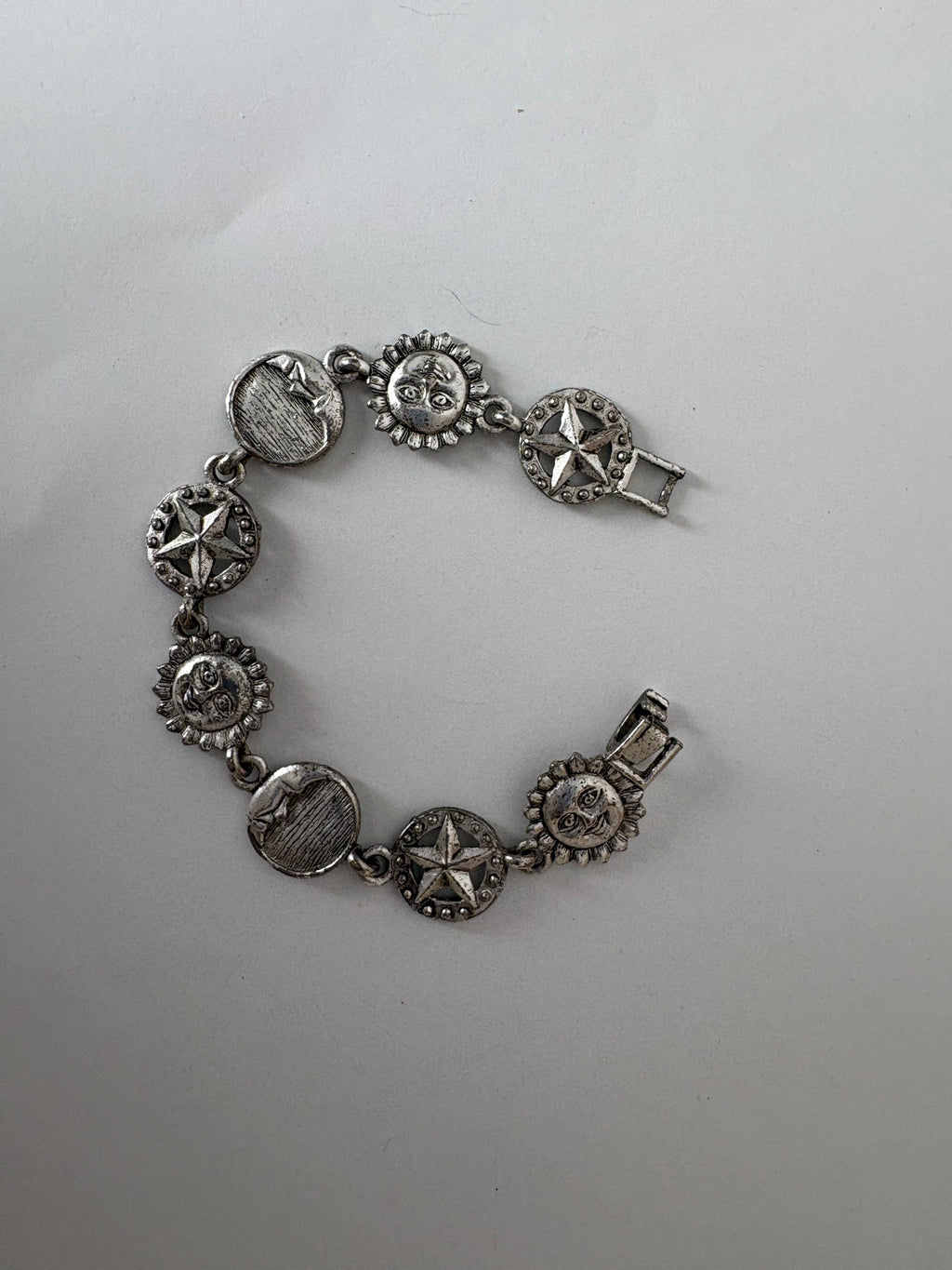 Vintage celestial link bracelet