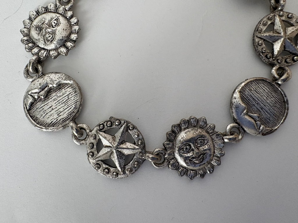 Vintage celestial link bracelet