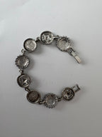 Vintage celestial link bracelet