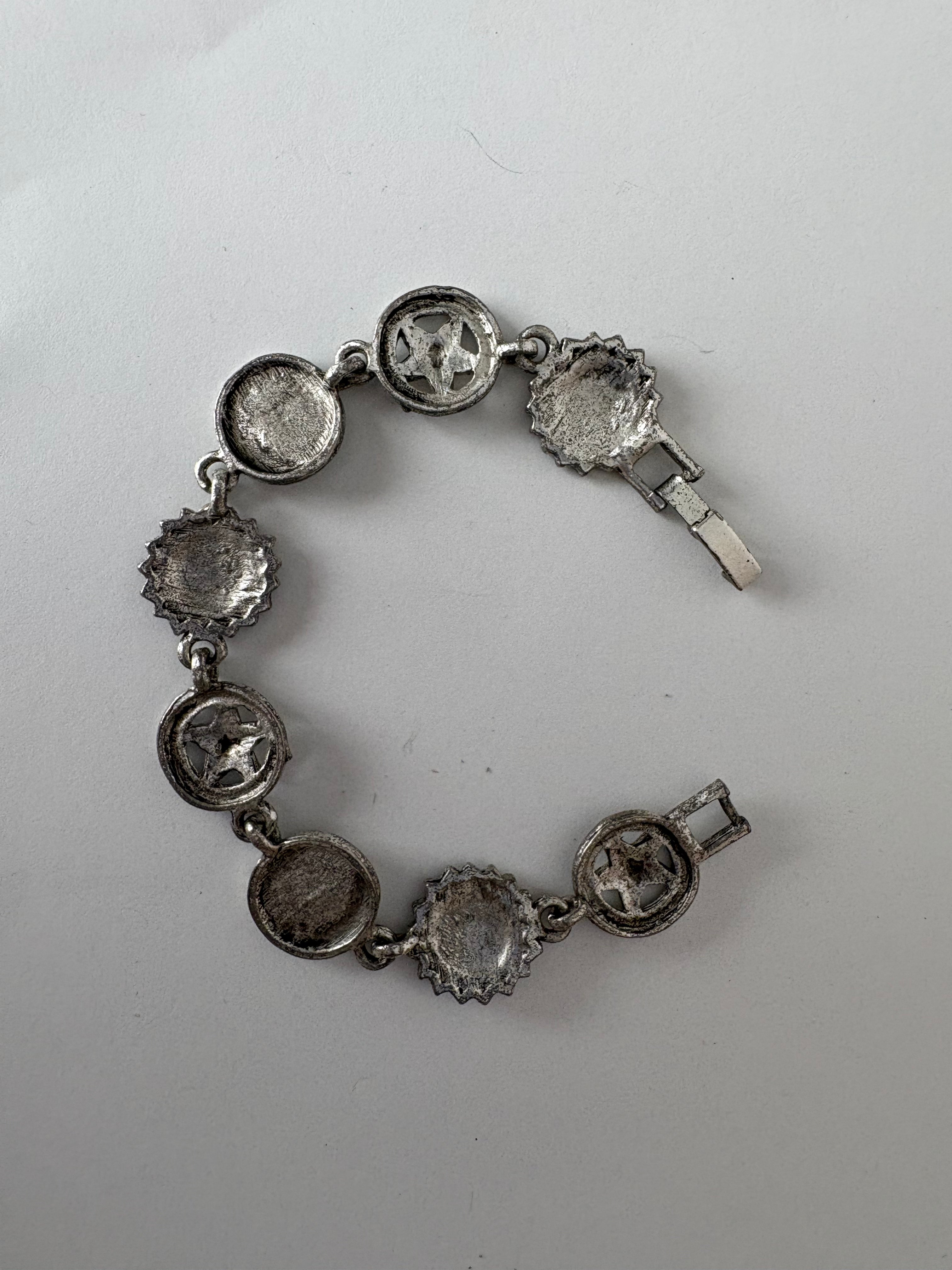 Vintage celestial link bracelet