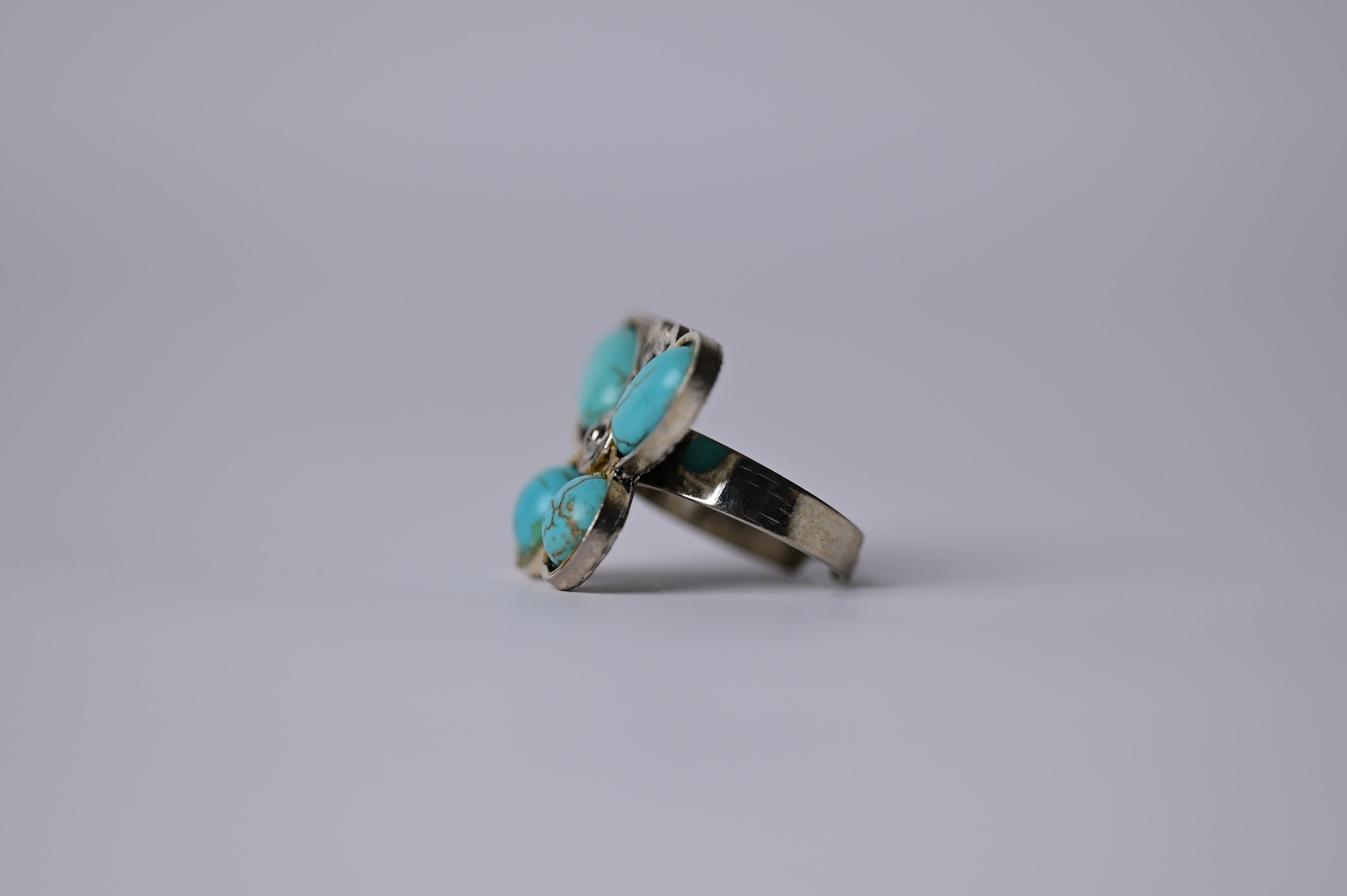 Vintage Torquoise Butterfly Statement Ring