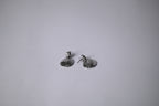 Vintage Silver Ribbed Drop Earrings