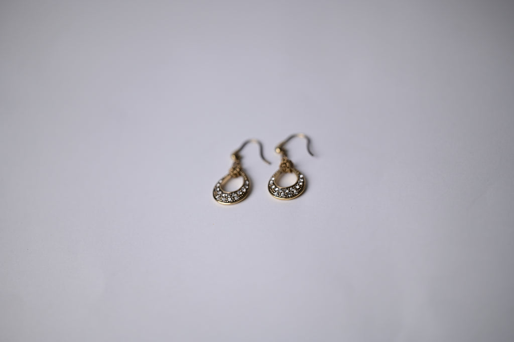 Vintage Monet Gold Teardrop Earrings