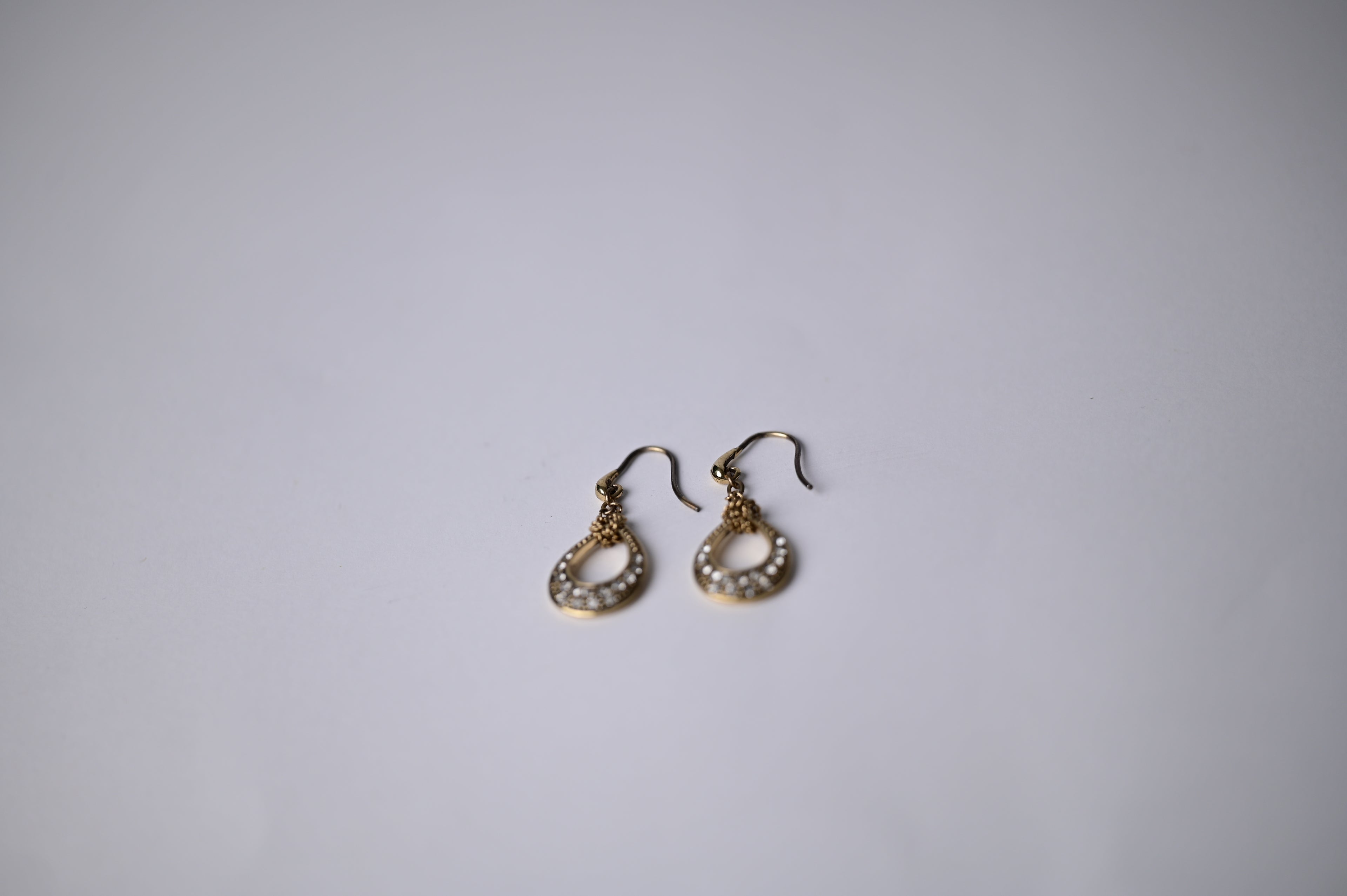 Vintage Monet Gold Teardrop Earrings
