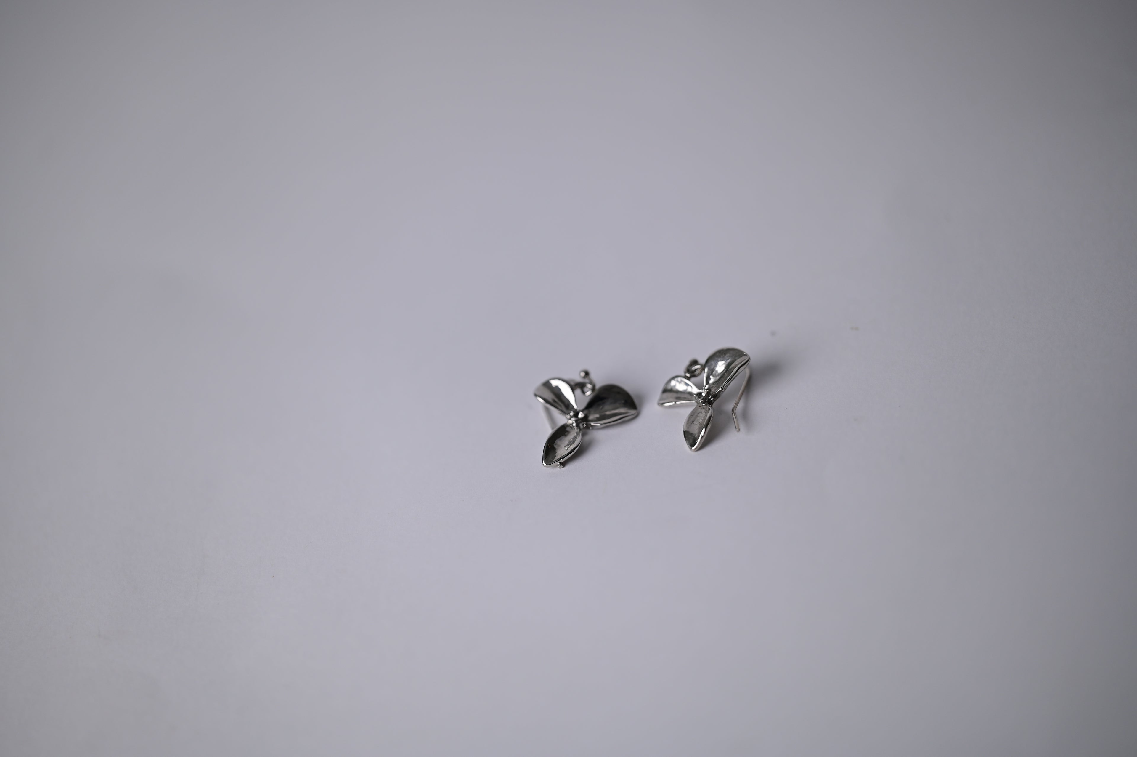 Vintage Silver Flower Earrings