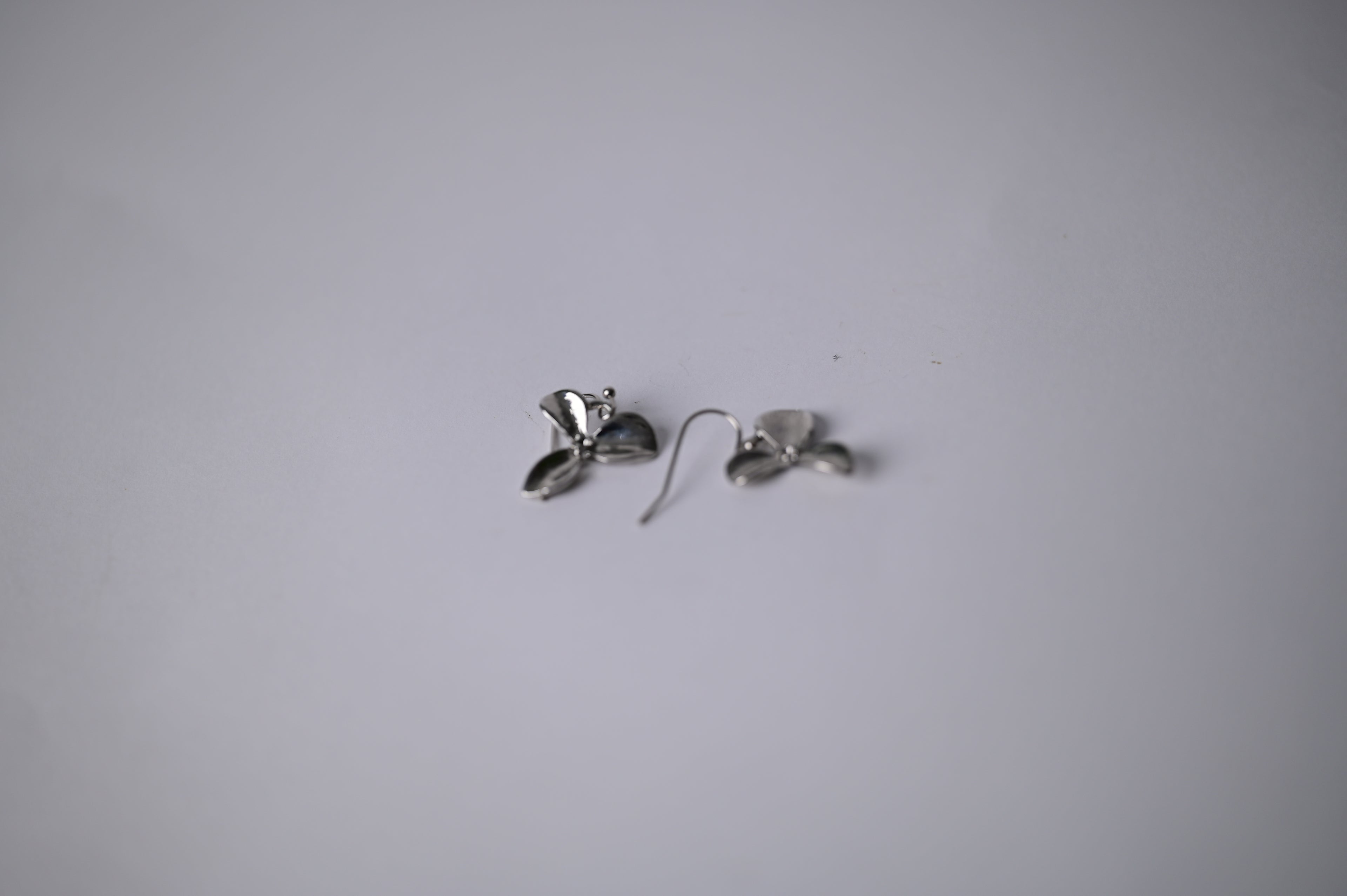 Vintage Silver Flower Earrings