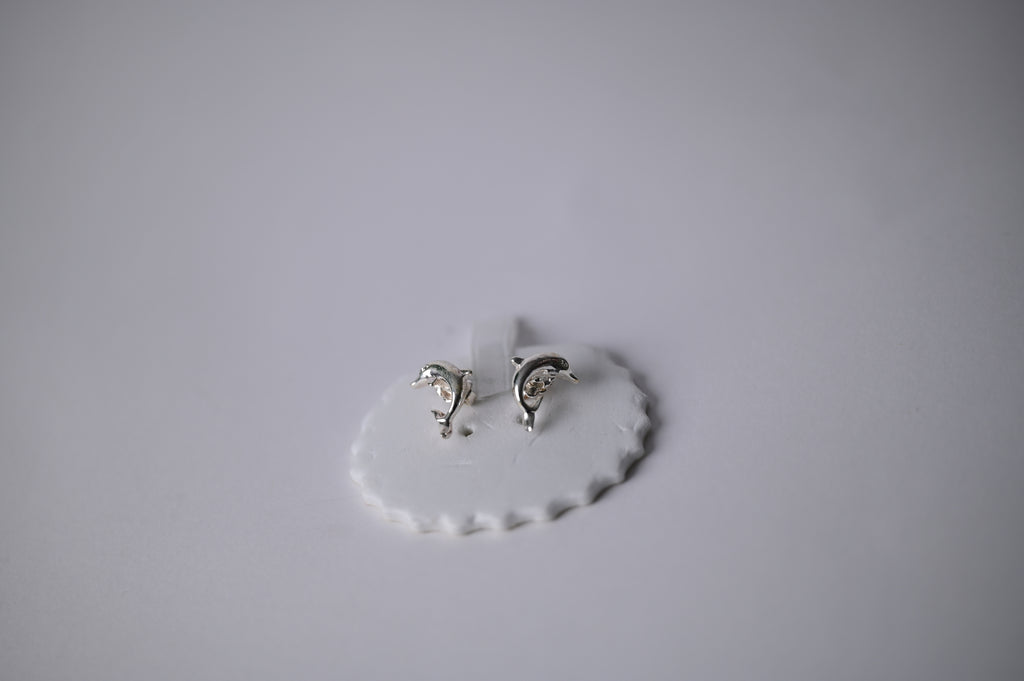 Vintage Avon dolphin studs