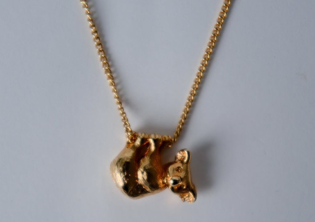 Vintage Gold-toned Koala Necklace