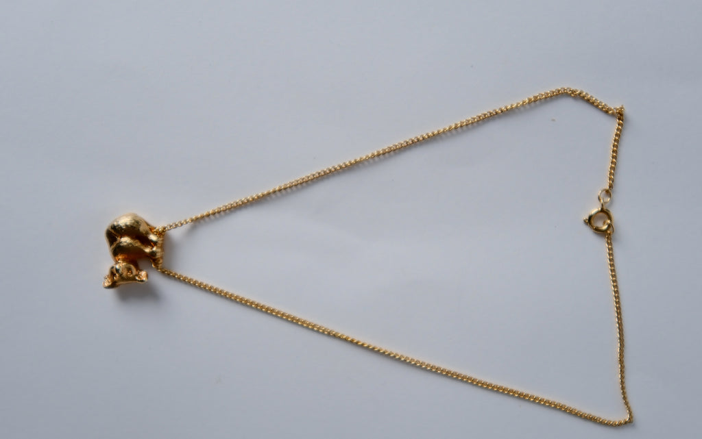 Vintage Gold-toned Koala Necklace