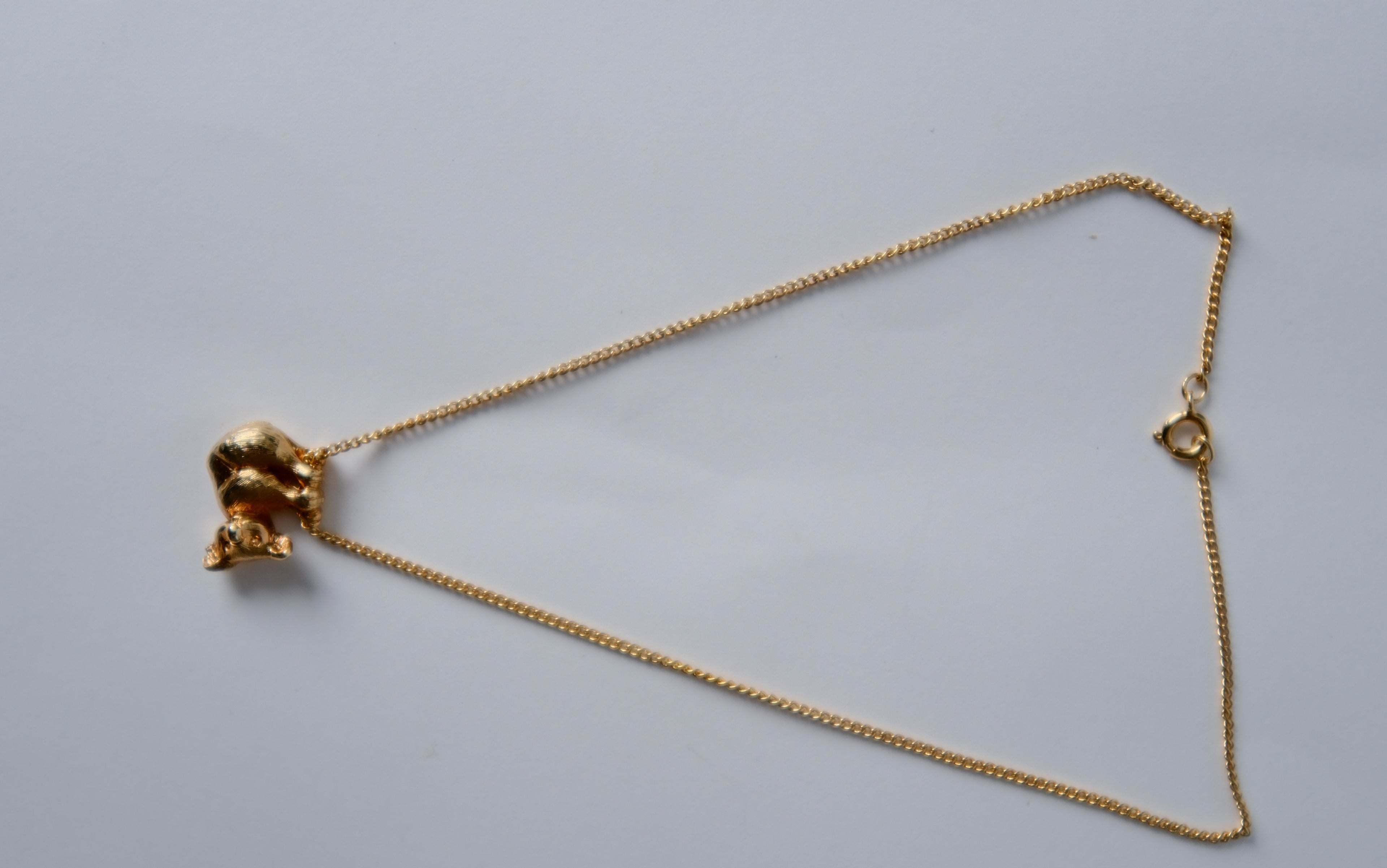 Vintage Gold-toned Koala Necklace