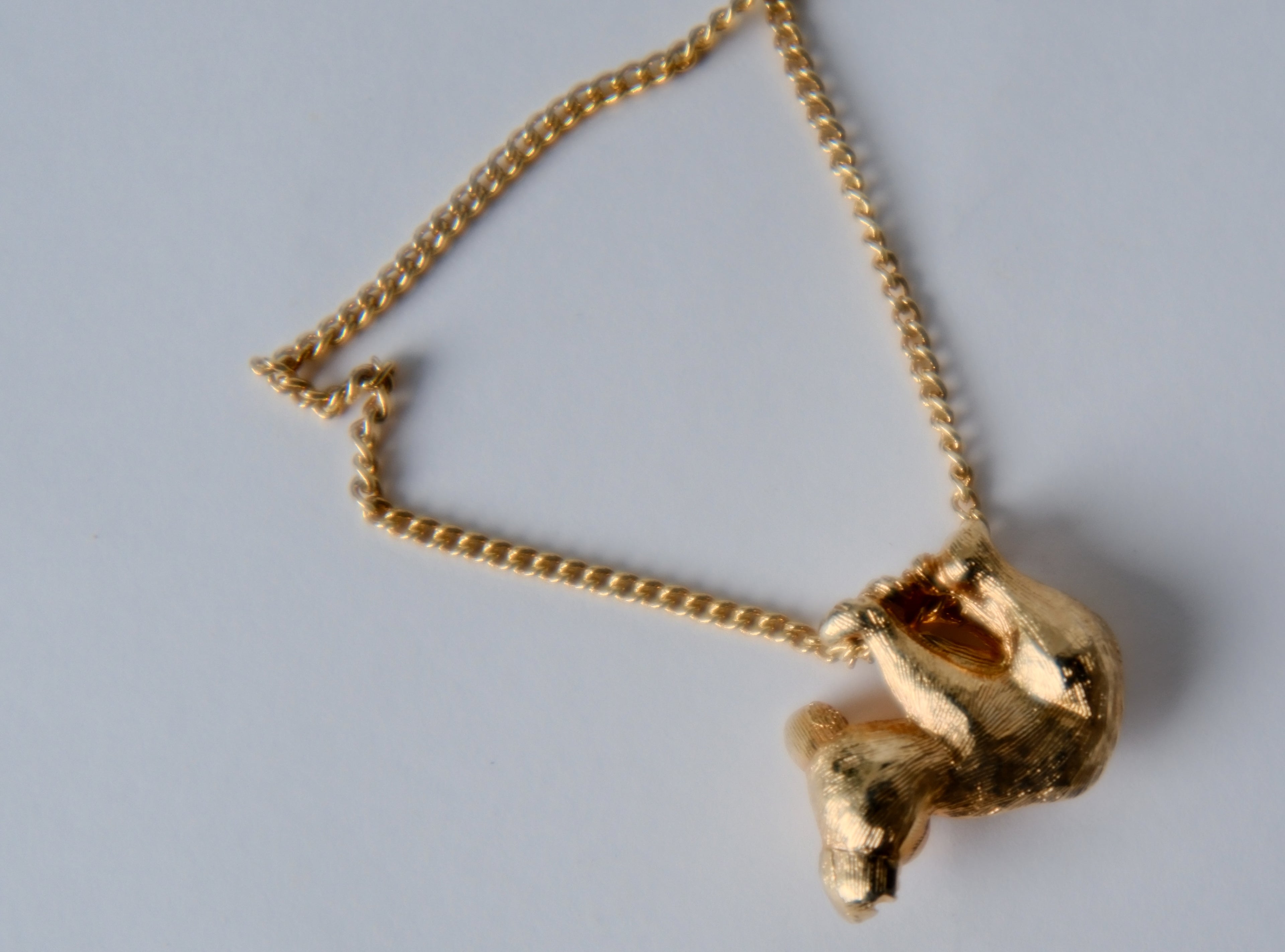Vintage Gold-toned Koala Necklace