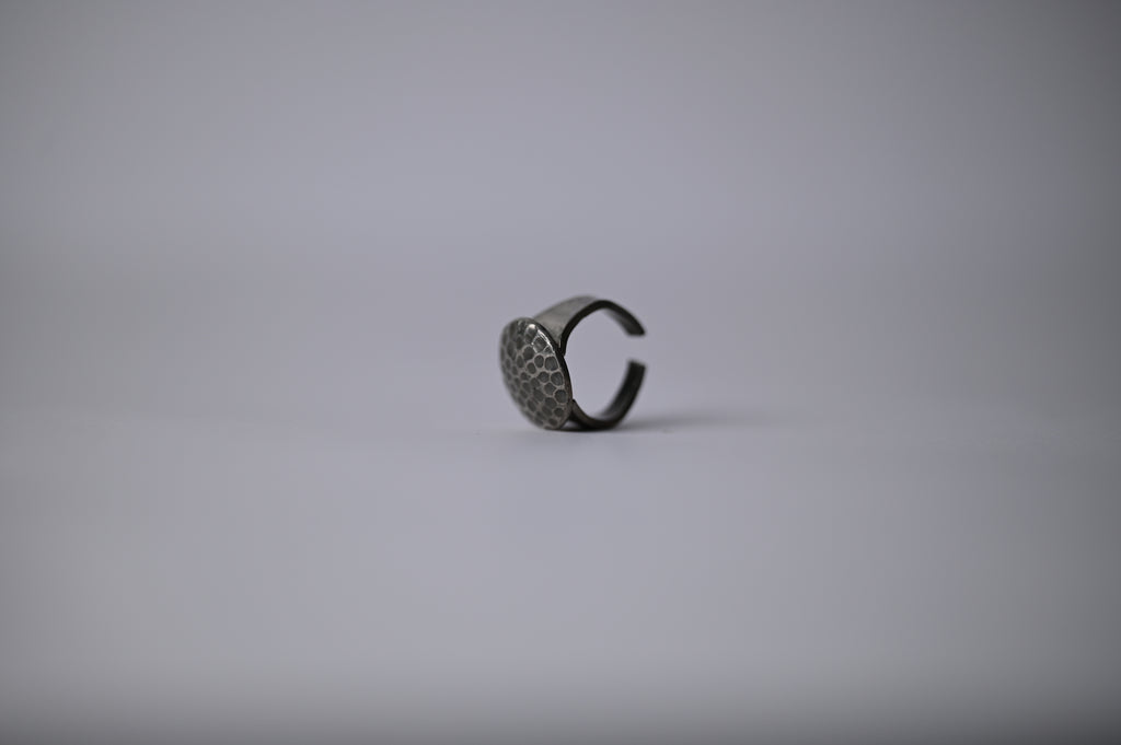 Vintage Pewter Jorgen Jensen Statement Ring&nbsp;