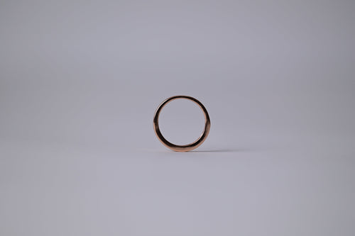 18K Gold Plated Ring with Rose tint and Rhinestones